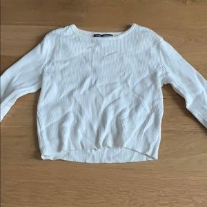 Long sleeve cropped shirt